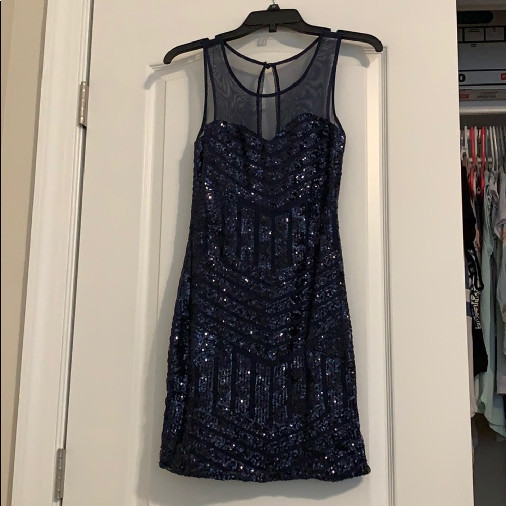 Navy blue homecoming or cocktail dress